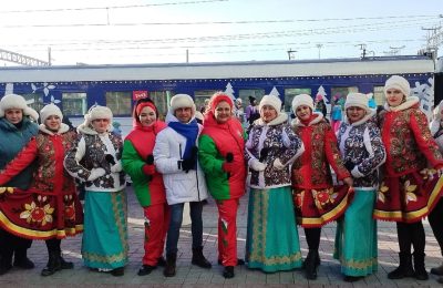 Встреча поезда Деда Мороза!