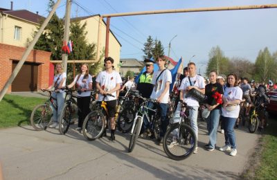 Велопробег, посвящённый 80-летию Победы прошёл в р.п. Коченёво