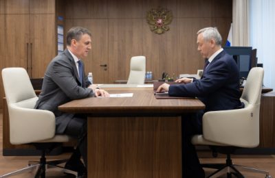Дмитрий Патрушев и Андрей Травников обсудили вопросы социально-экономического развития Новосибирской области