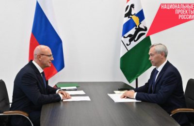 Дмитрий Чернышенко провёл рабочую встречу с Губернатором Новосибирской области Андреем Травниковым