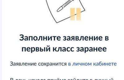 Новосибирцы могут заранее заполнить заявление на запись ребёнка в 1 класс через Госуслуги