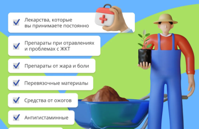 Собираетесь на дачу – не забудьте аптечку!
