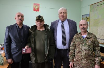 Нашему земляку вручили медаль «За отвагу»