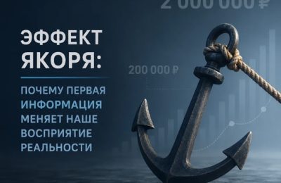 Эффект якоря: почему первая информация меняет наше восприятие реальности