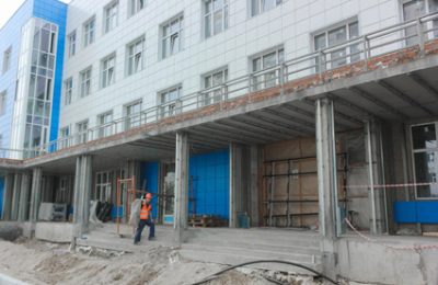 В Новосибирске завершается строительство поликлиники № 22