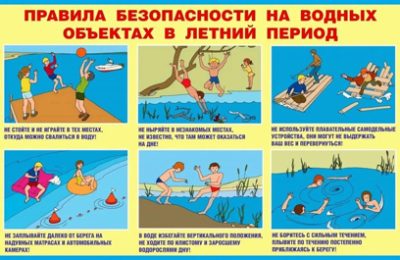 Безопасность детей во время купания на открытых водоёмах