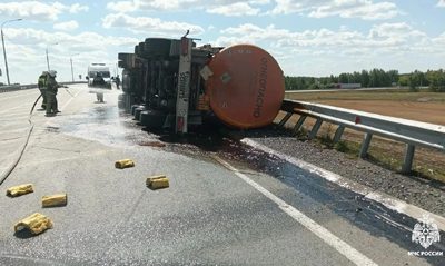 ДТП с автоцистерной в Коченёвском районе
